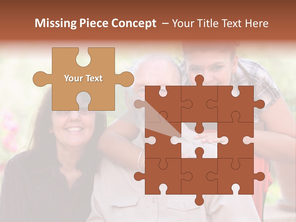 Mother Old Happy PowerPoint Template