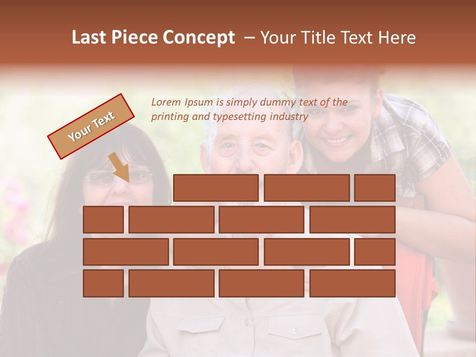 Mother Old Happy PowerPoint Template