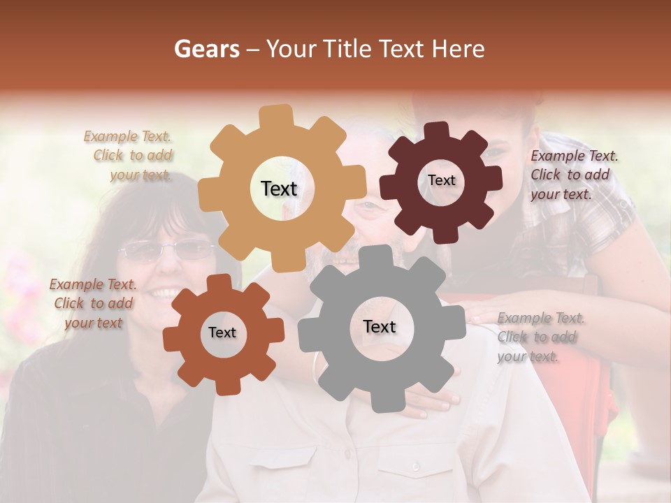 Mother Old Happy PowerPoint Template