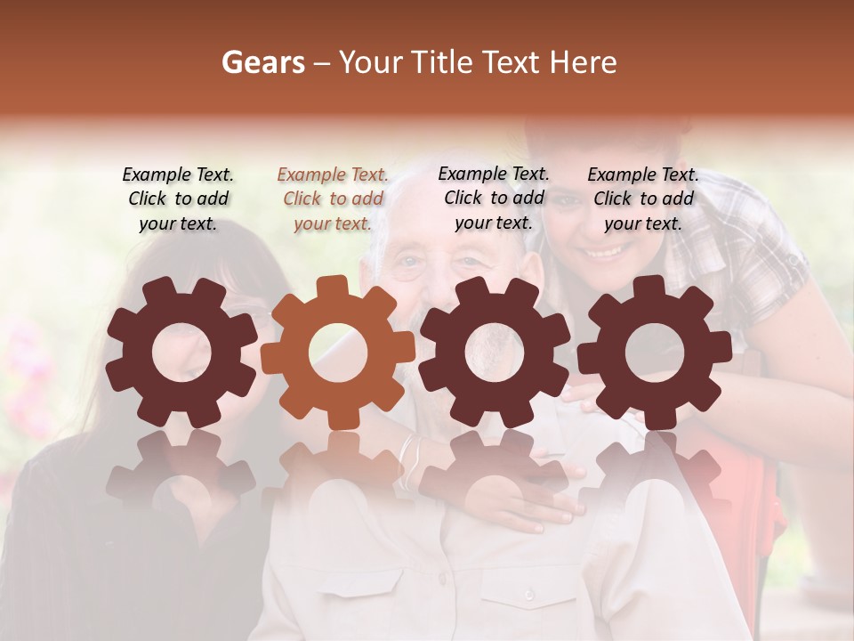 Mother Old Happy PowerPoint Template