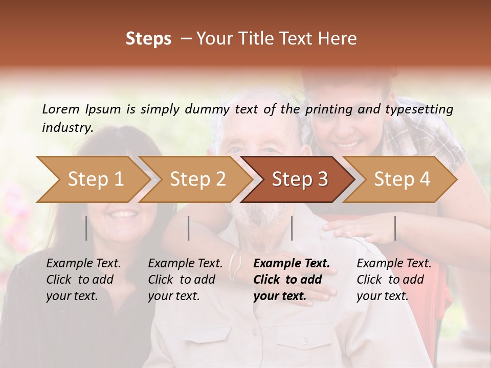 Mother Old Happy PowerPoint Template