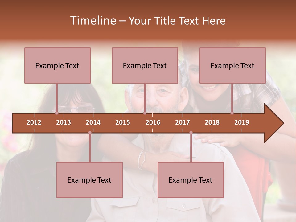 Mother Old Happy PowerPoint Template