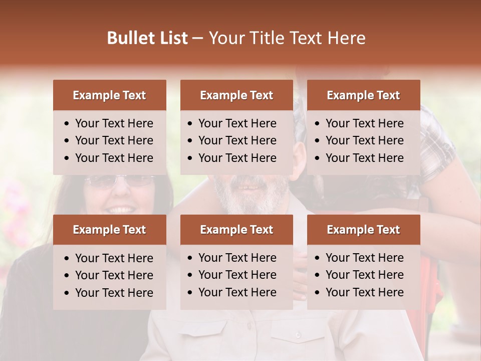 Mother Old Happy PowerPoint Template