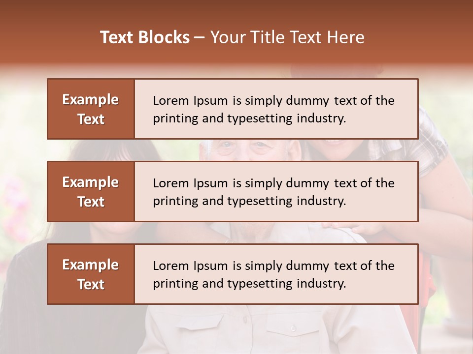 Mother Old Happy PowerPoint Template
