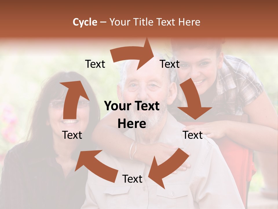 Mother Old Happy PowerPoint Template