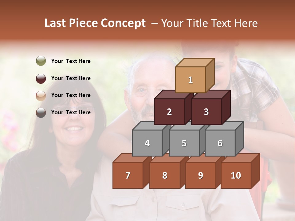 Mother Old Happy PowerPoint Template