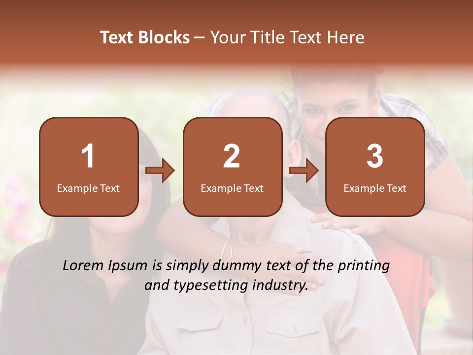 Mother Old Happy PowerPoint Template