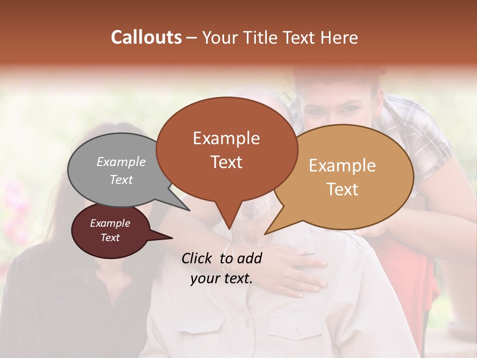 Mother Old Happy PowerPoint Template