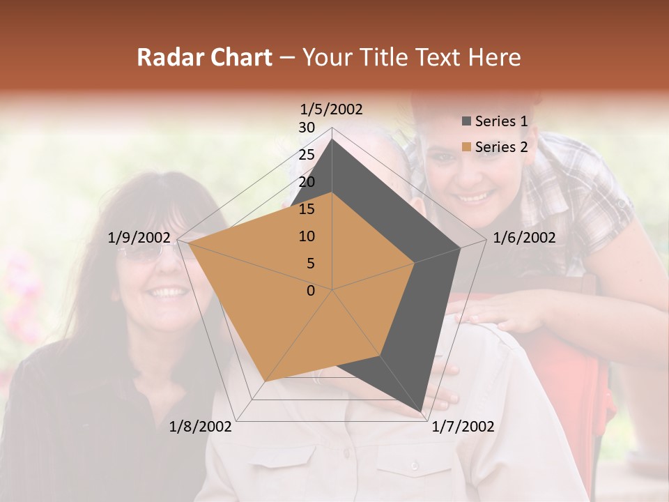 Mother Old Happy PowerPoint Template