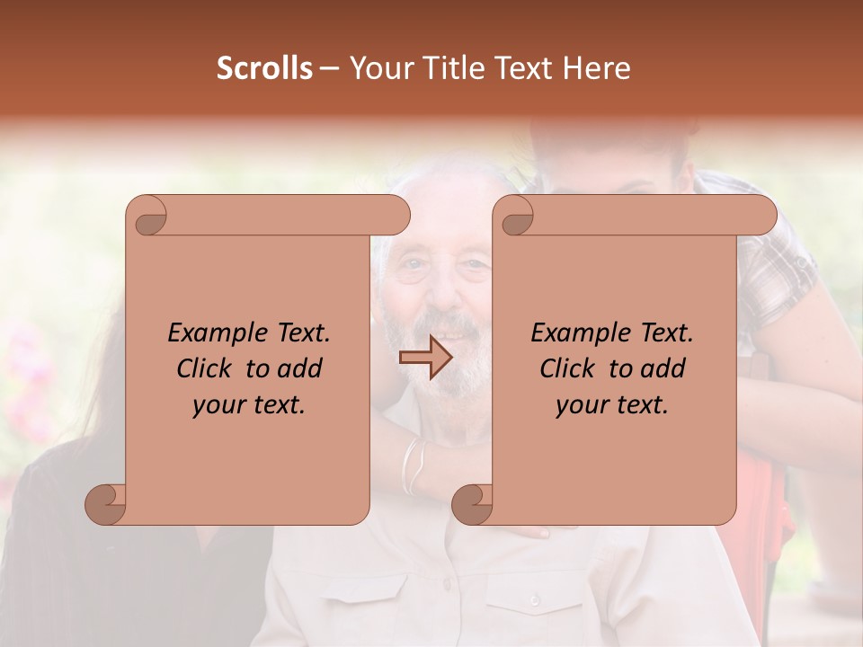 Mother Old Happy PowerPoint Template