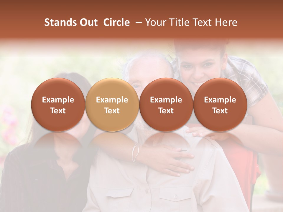 Mother Old Happy PowerPoint Template