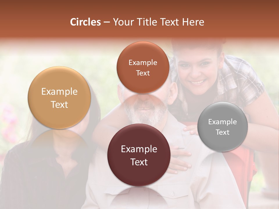 Mother Old Happy PowerPoint Template