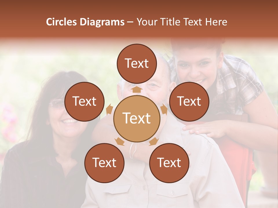 Mother Old Happy PowerPoint Template