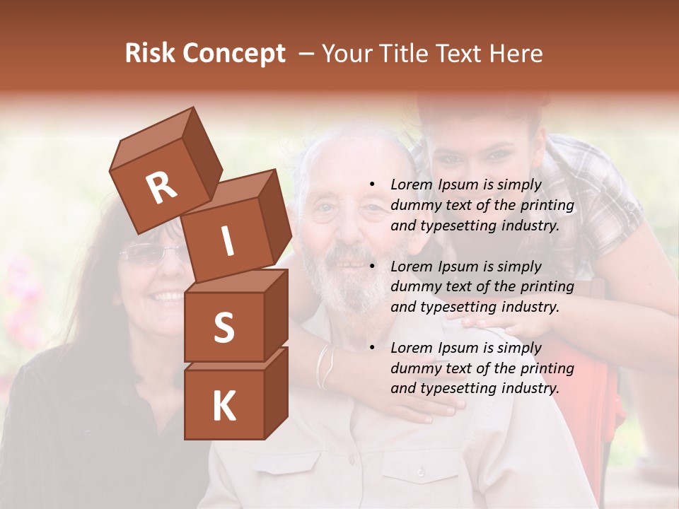 Mother Old Happy PowerPoint Template