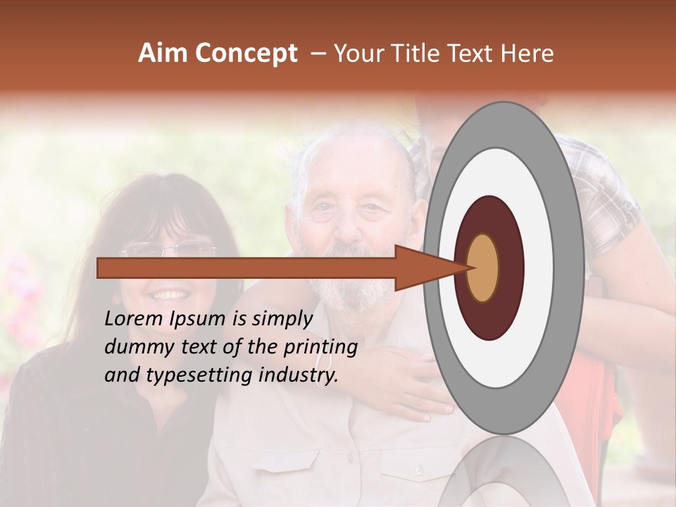 Mother Old Happy PowerPoint Template