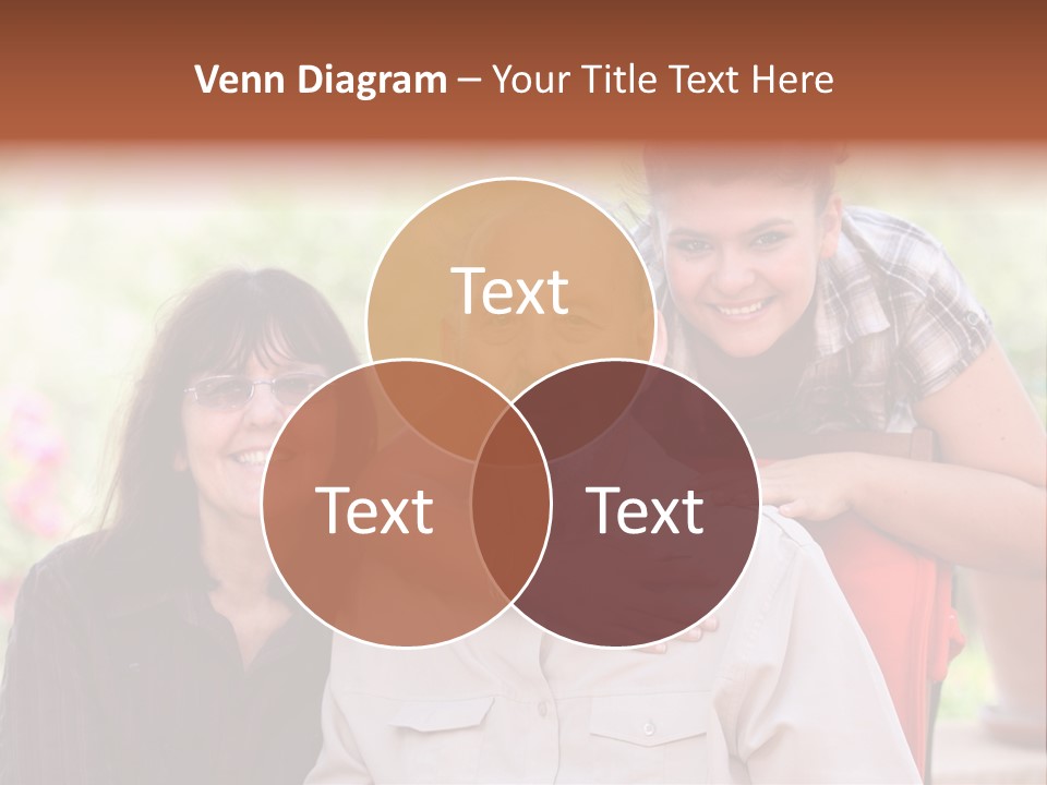 Mother Old Happy PowerPoint Template