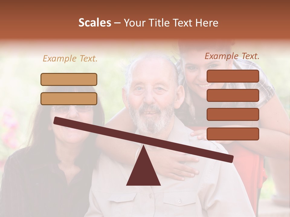 Mother Old Happy PowerPoint Template