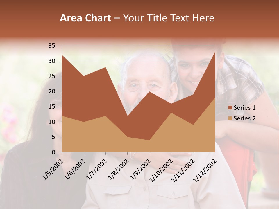 Mother Old Happy PowerPoint Template