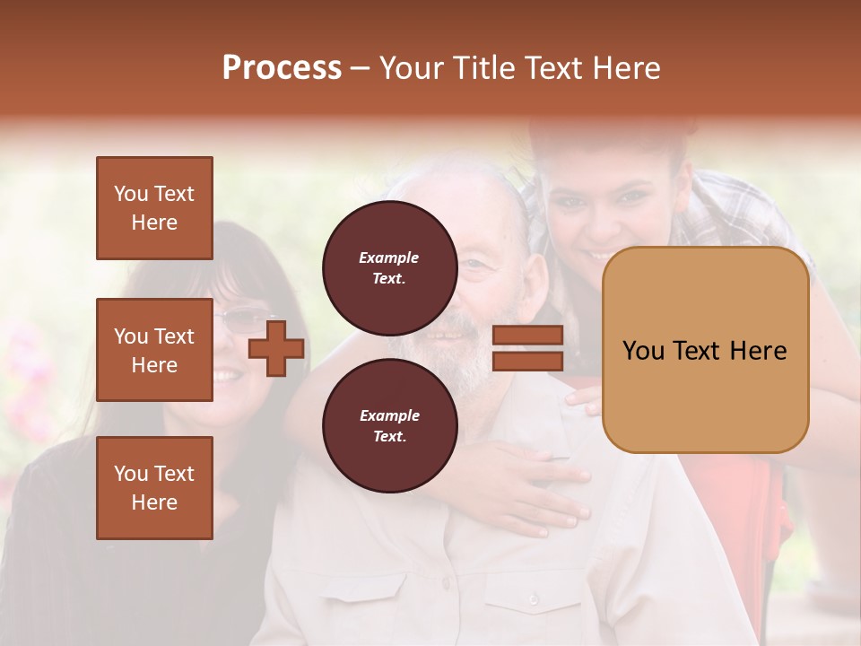 Mother Old Happy PowerPoint Template