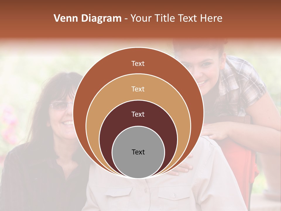 Mother Old Happy PowerPoint Template