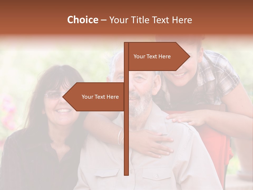 Mother Old Happy PowerPoint Template