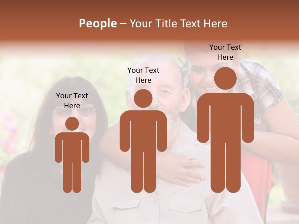 Mother Old Happy PowerPoint Template