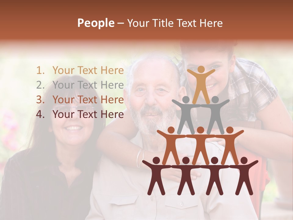 Mother Old Happy PowerPoint Template