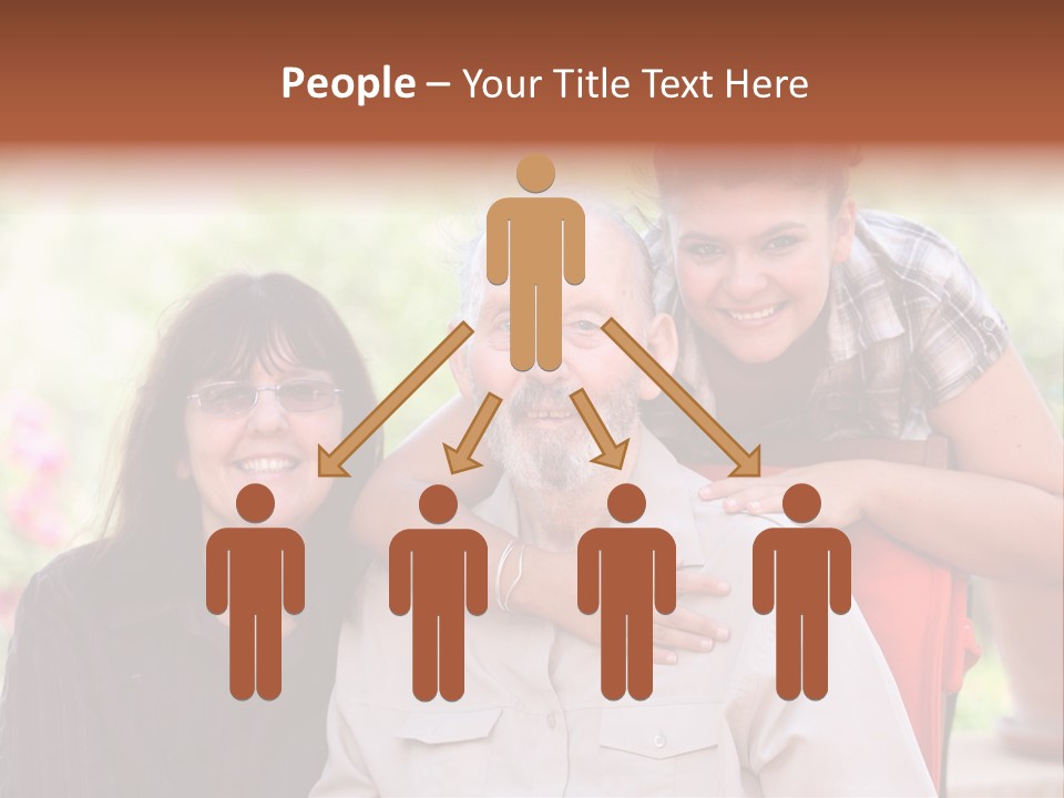 Mother Old Happy PowerPoint Template