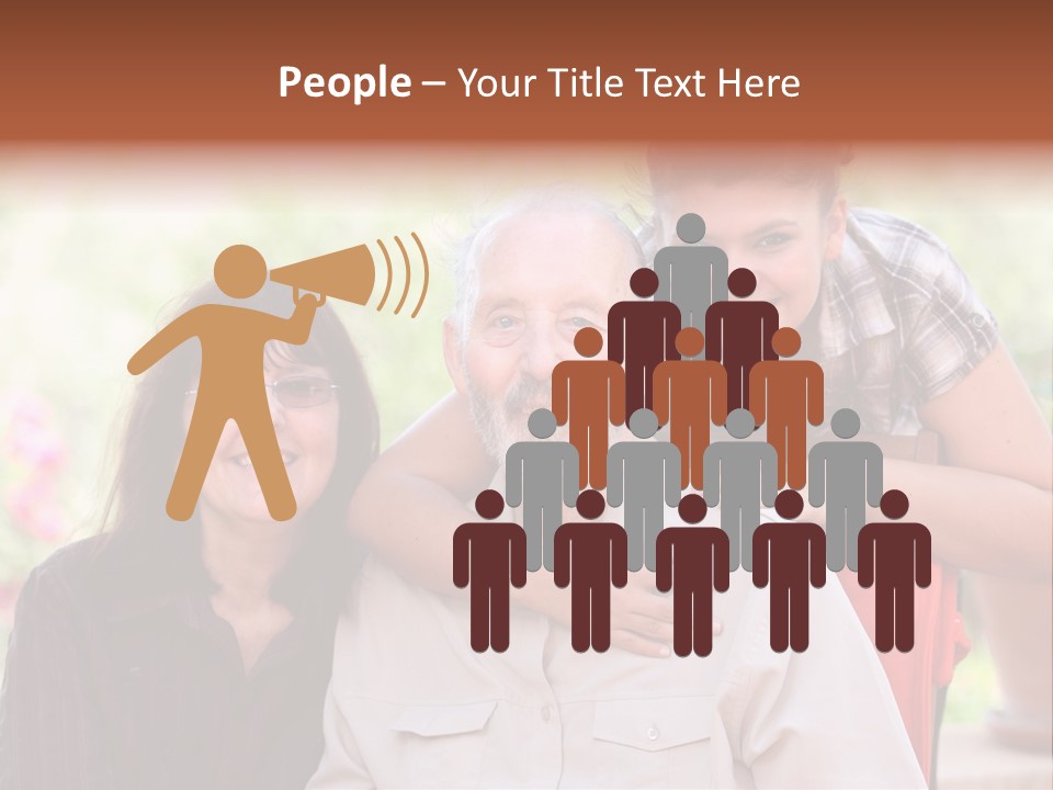 Mother Old Happy PowerPoint Template