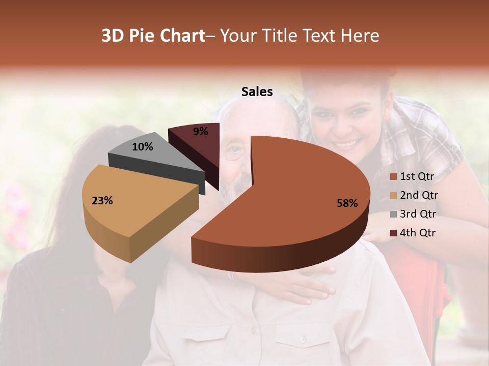 Mother Old Happy PowerPoint Template