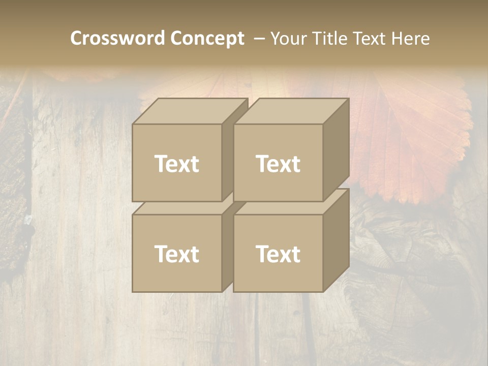 Empty Backdrop Wood PowerPoint Template