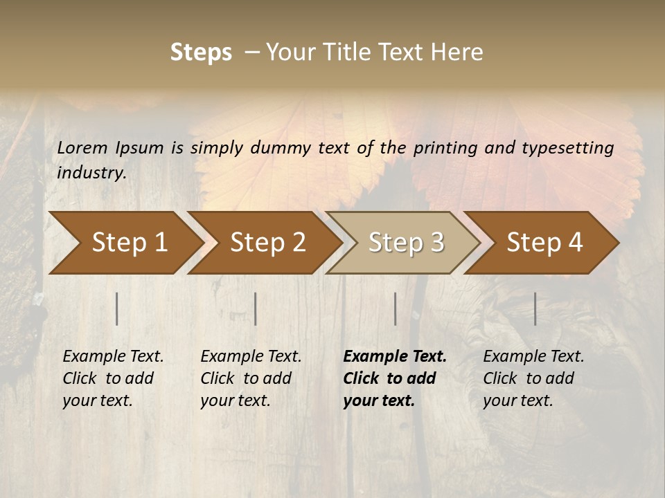 Empty Backdrop Wood PowerPoint Template