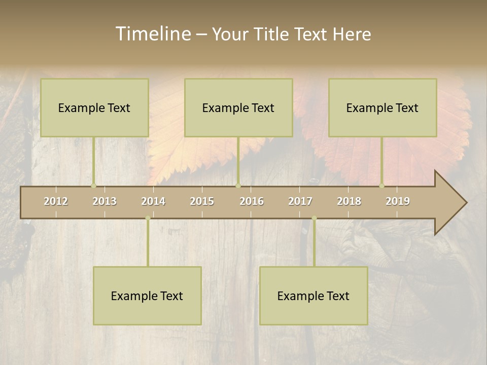 Empty Backdrop Wood PowerPoint Template