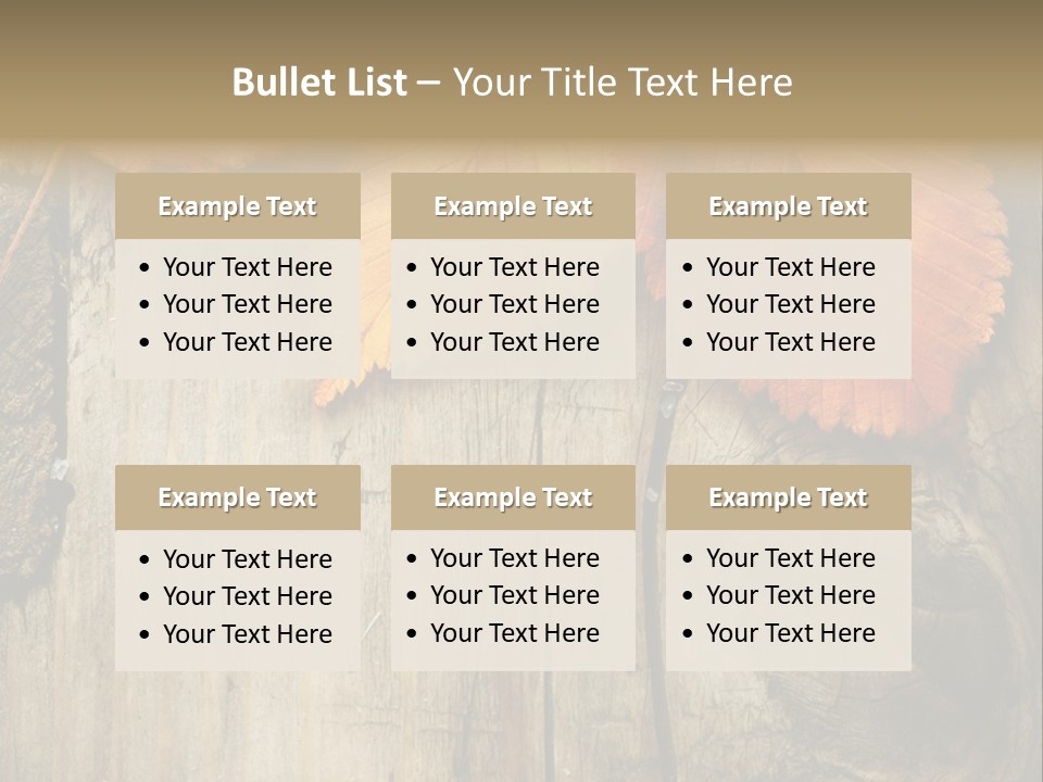 Empty Backdrop Wood PowerPoint Template