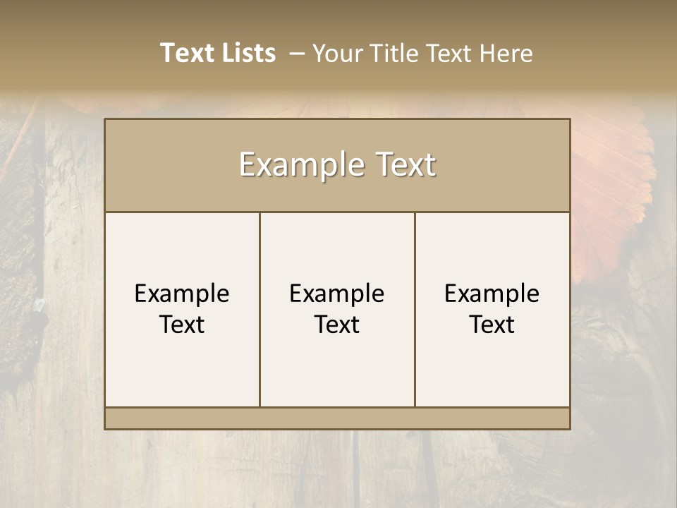 Empty Backdrop Wood PowerPoint Template