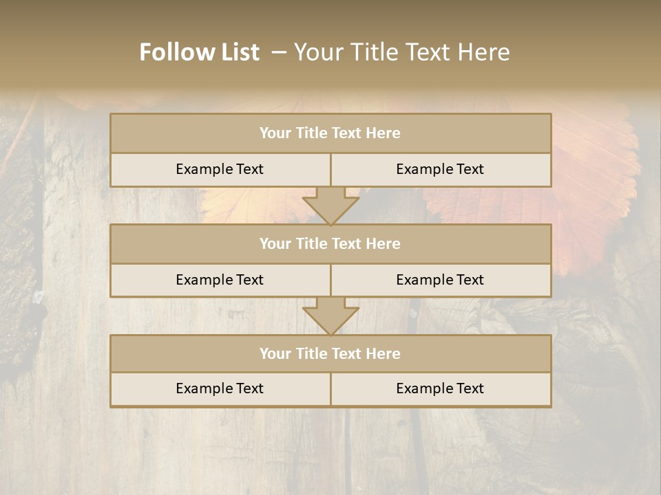 Empty Backdrop Wood PowerPoint Template