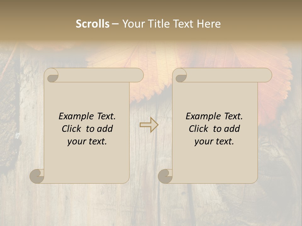Empty Backdrop Wood PowerPoint Template