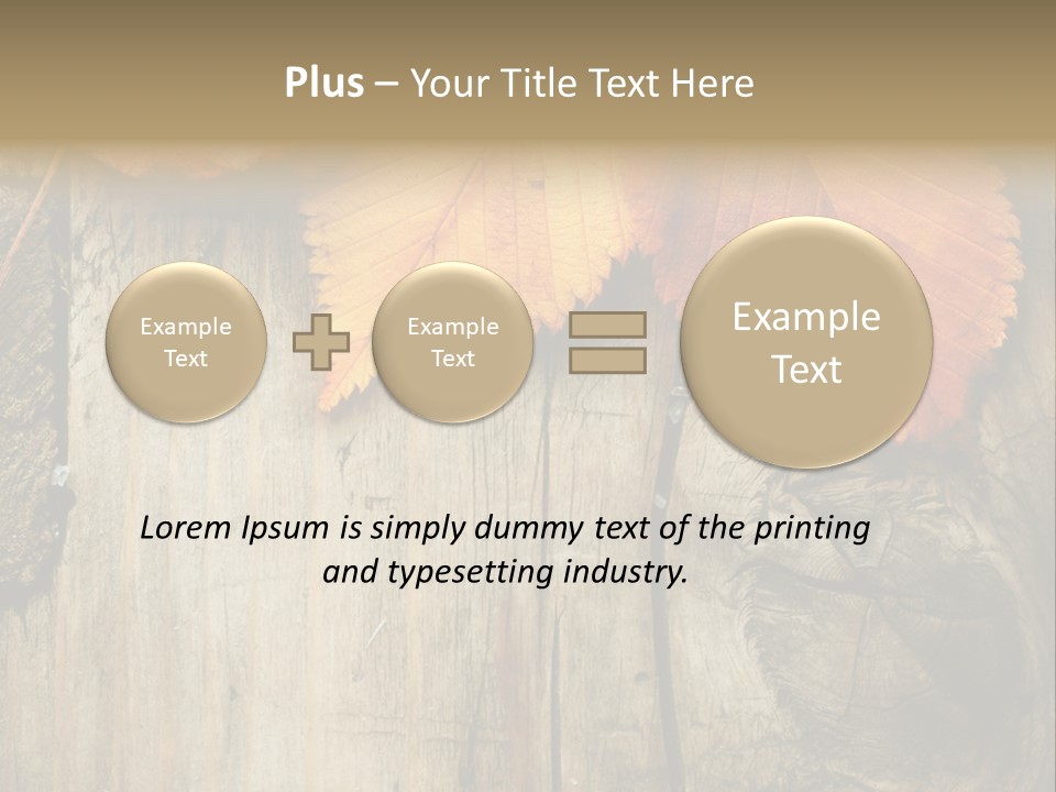 Empty Backdrop Wood PowerPoint Template