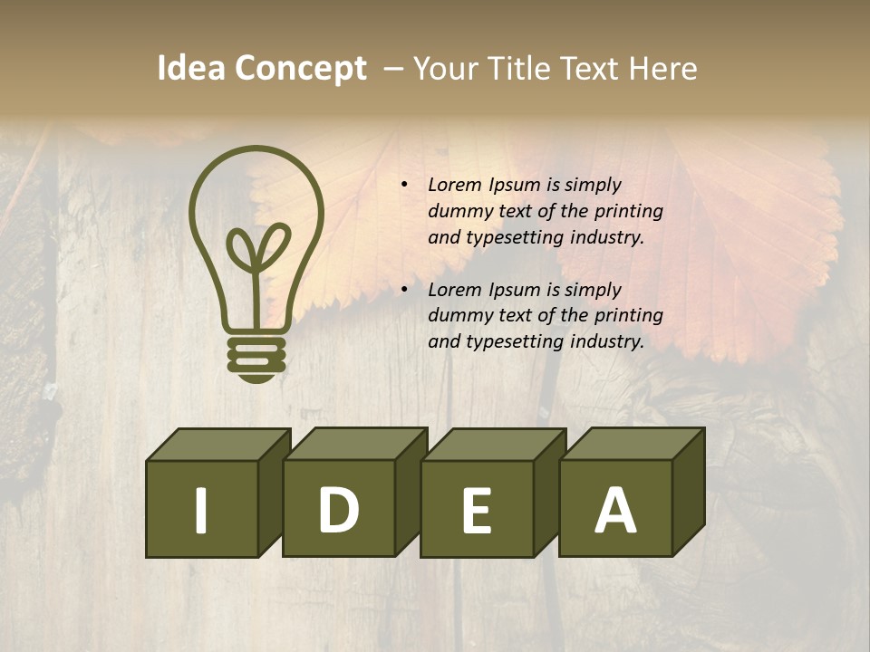 Empty Backdrop Wood PowerPoint Template