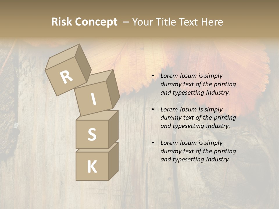 Empty Backdrop Wood PowerPoint Template