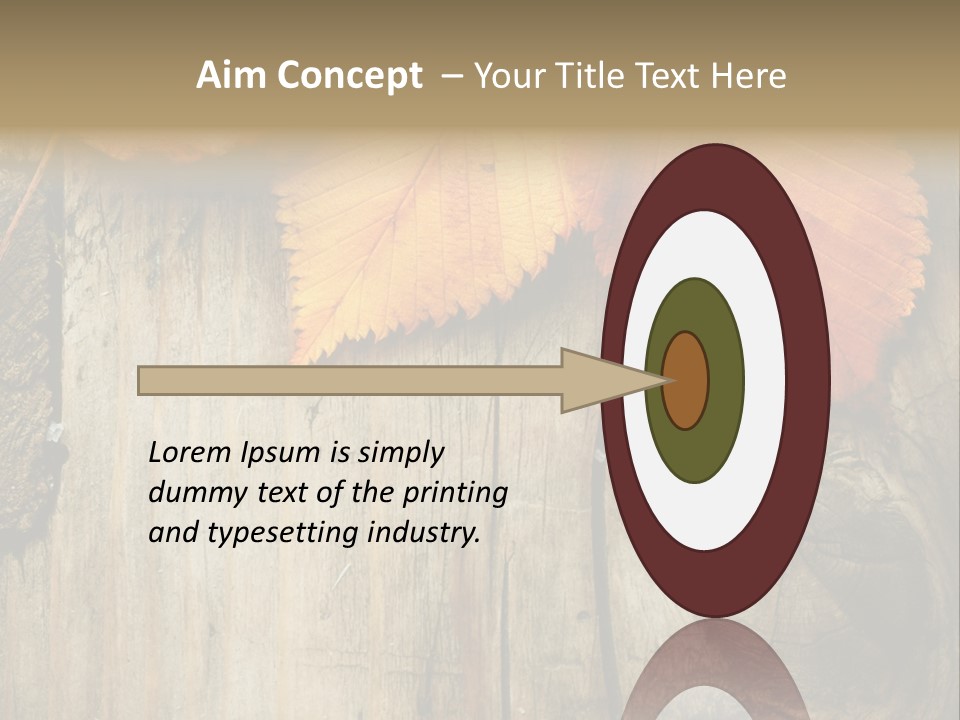 Empty Backdrop Wood PowerPoint Template