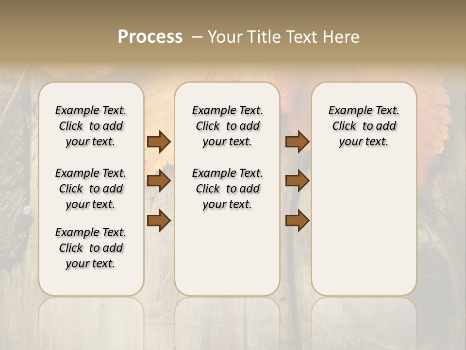 Empty Backdrop Wood PowerPoint Template
