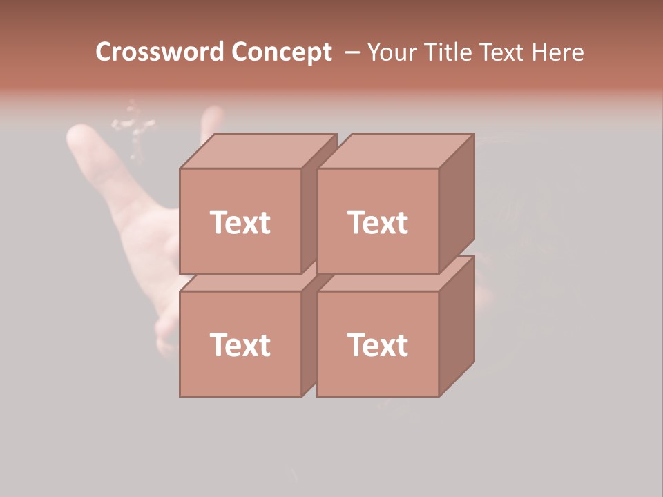 Raised Image Caucasian PowerPoint Template