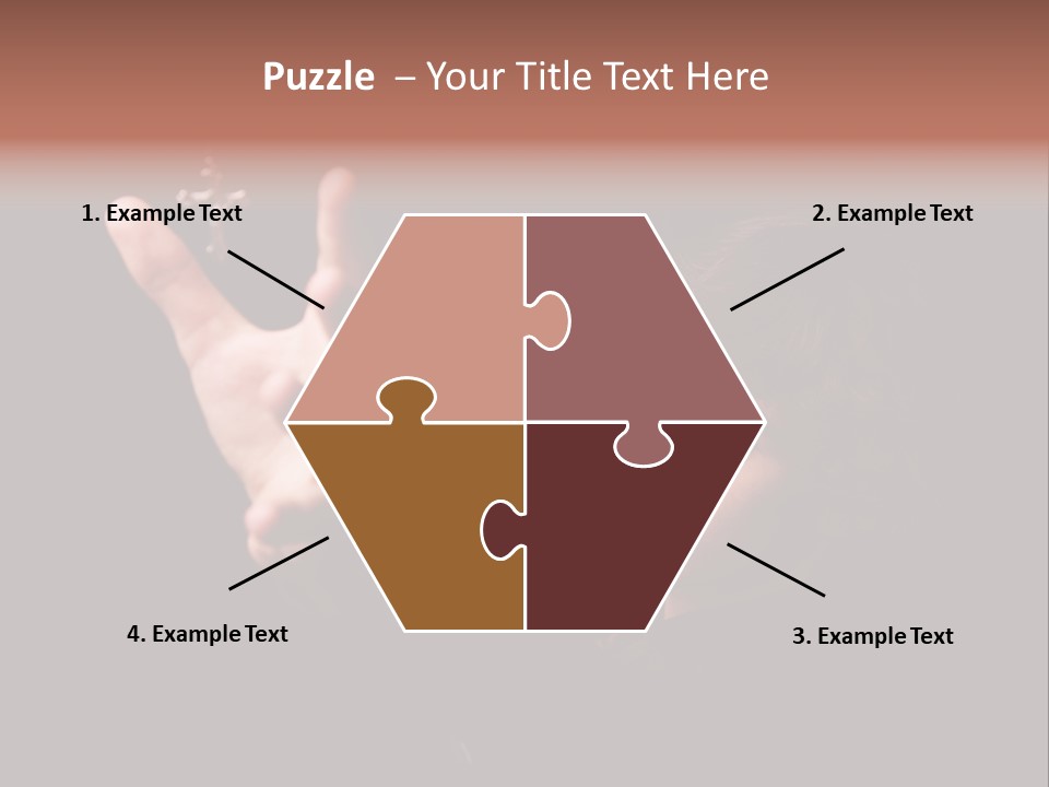 Raised Image Caucasian PowerPoint Template