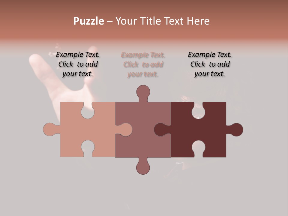 Raised Image Caucasian PowerPoint Template