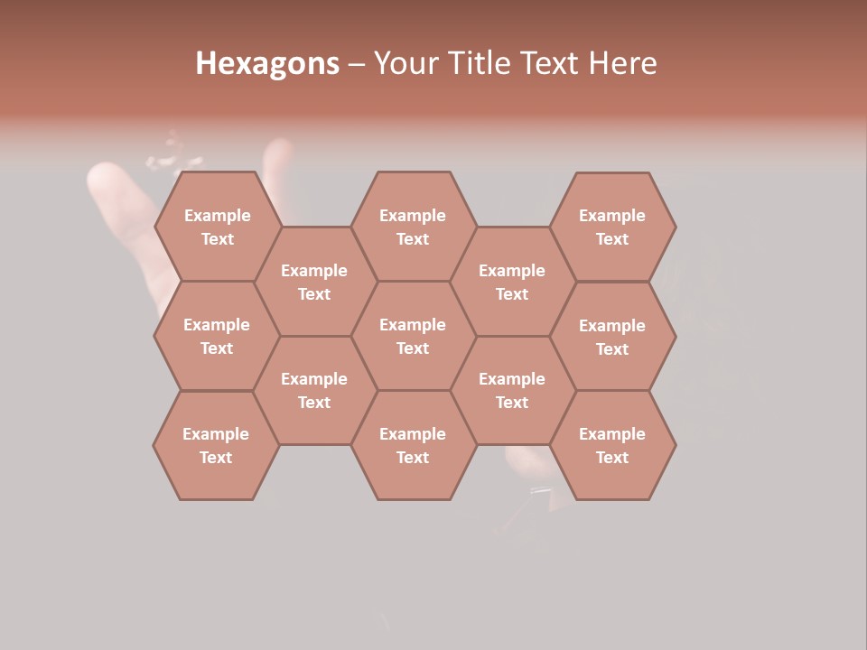 Raised Image Caucasian PowerPoint Template