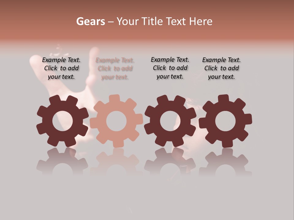 Raised Image Caucasian PowerPoint Template