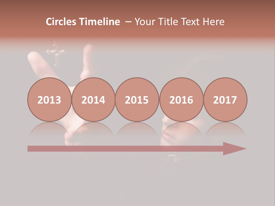 Raised Image Caucasian PowerPoint Template