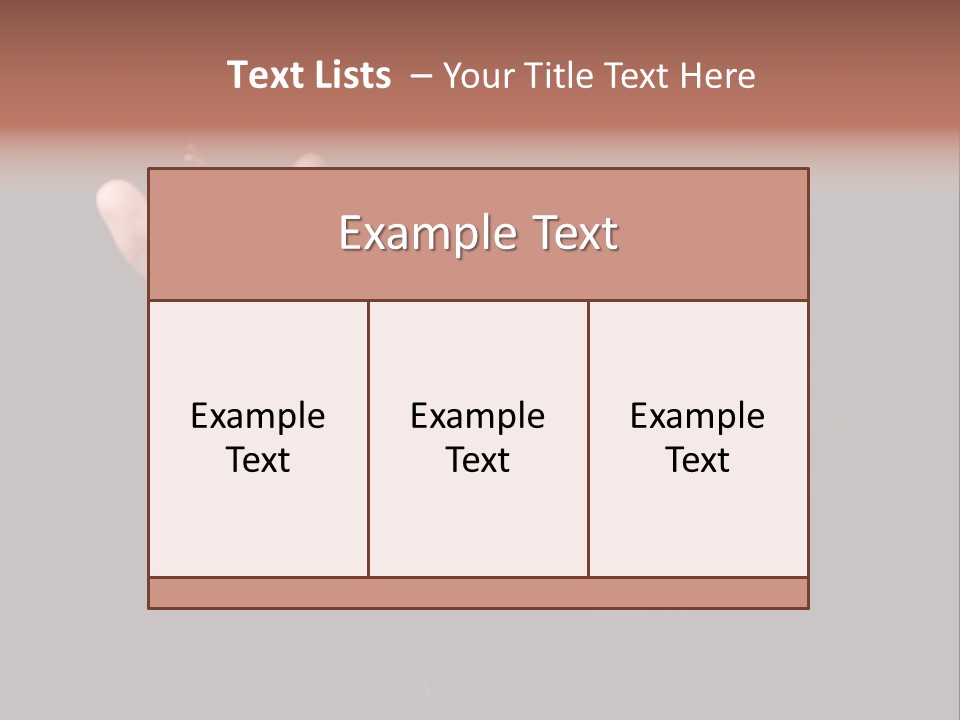 Raised Image Caucasian PowerPoint Template