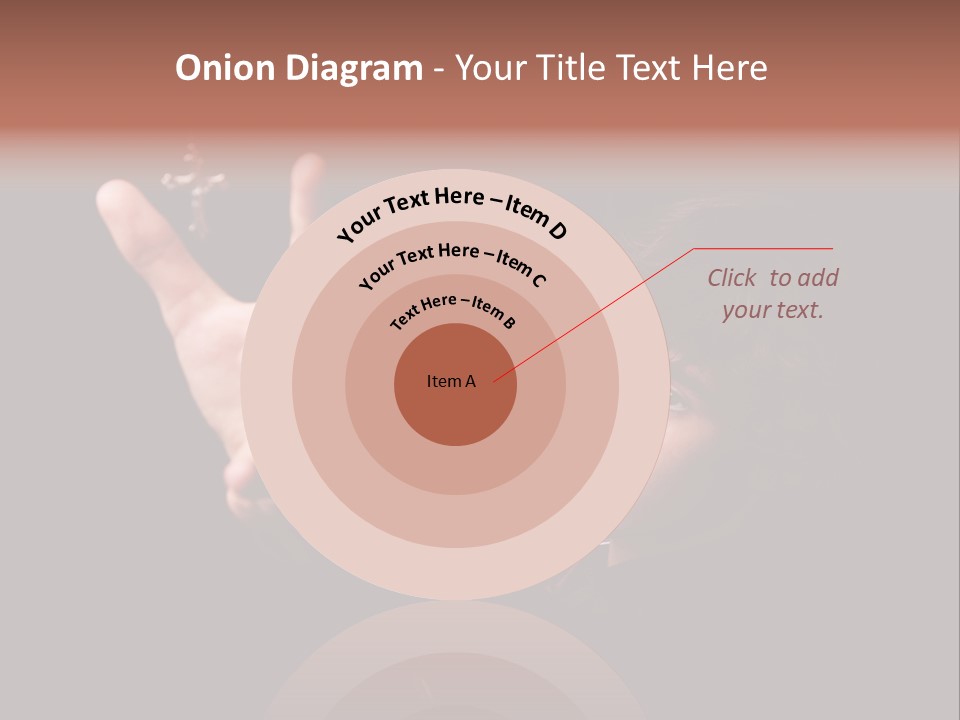 Raised Image Caucasian PowerPoint Template